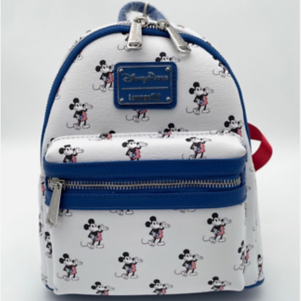 Loungefly Disney Parks Red, White and Blue Mini Backpack - Patriotic 2024